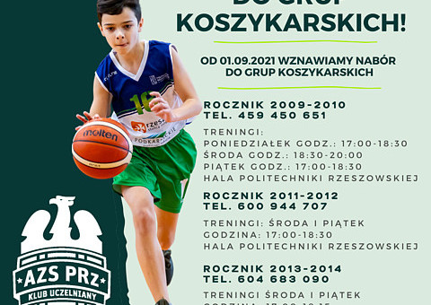 Ogłoszenie o naborze do grup koszykarskich